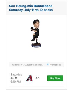 2 tickets Dodgers v Diamondbacks tonight 7/11 Loge 111 $220 for both