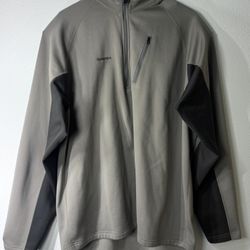 Simms Jacket Mens XL Beige 1/4 Zip Sweater Pullover Fleece Fishing Outdoor