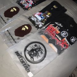Hellstar And Bathing Ape Shirts 