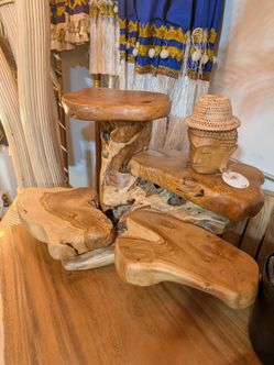 Teak wooden display