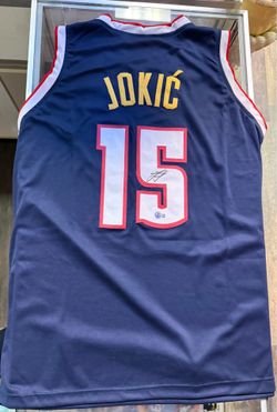 Nikola Jokic Auto Custom Jersey Denver Nuggets Beckett COA