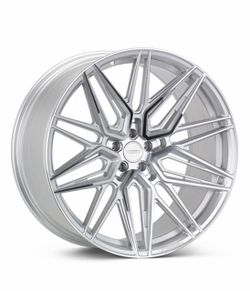 19x9.5 5 Lug Vossen Wheels HF-7 in Silver Polish