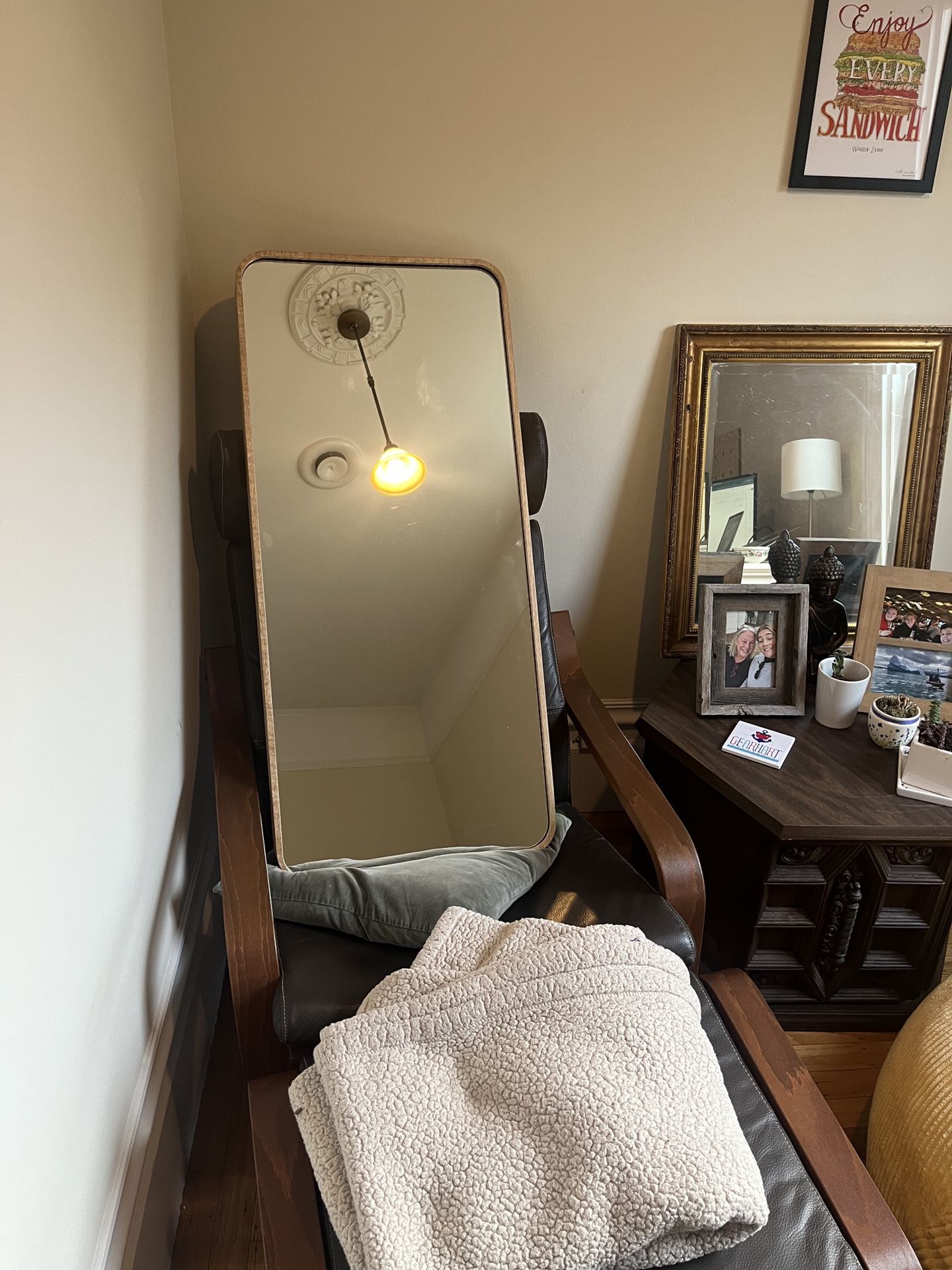 Brand new 40 By 18 Inch Vanity Full Mirror With Wall Mount