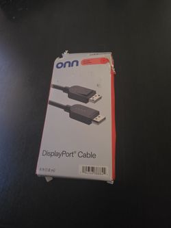 Onn 6ft DisplayPort Cable