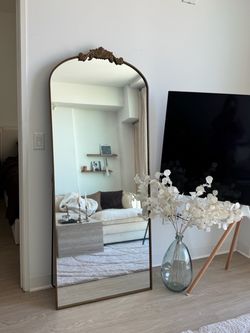 Gold mirror floor length