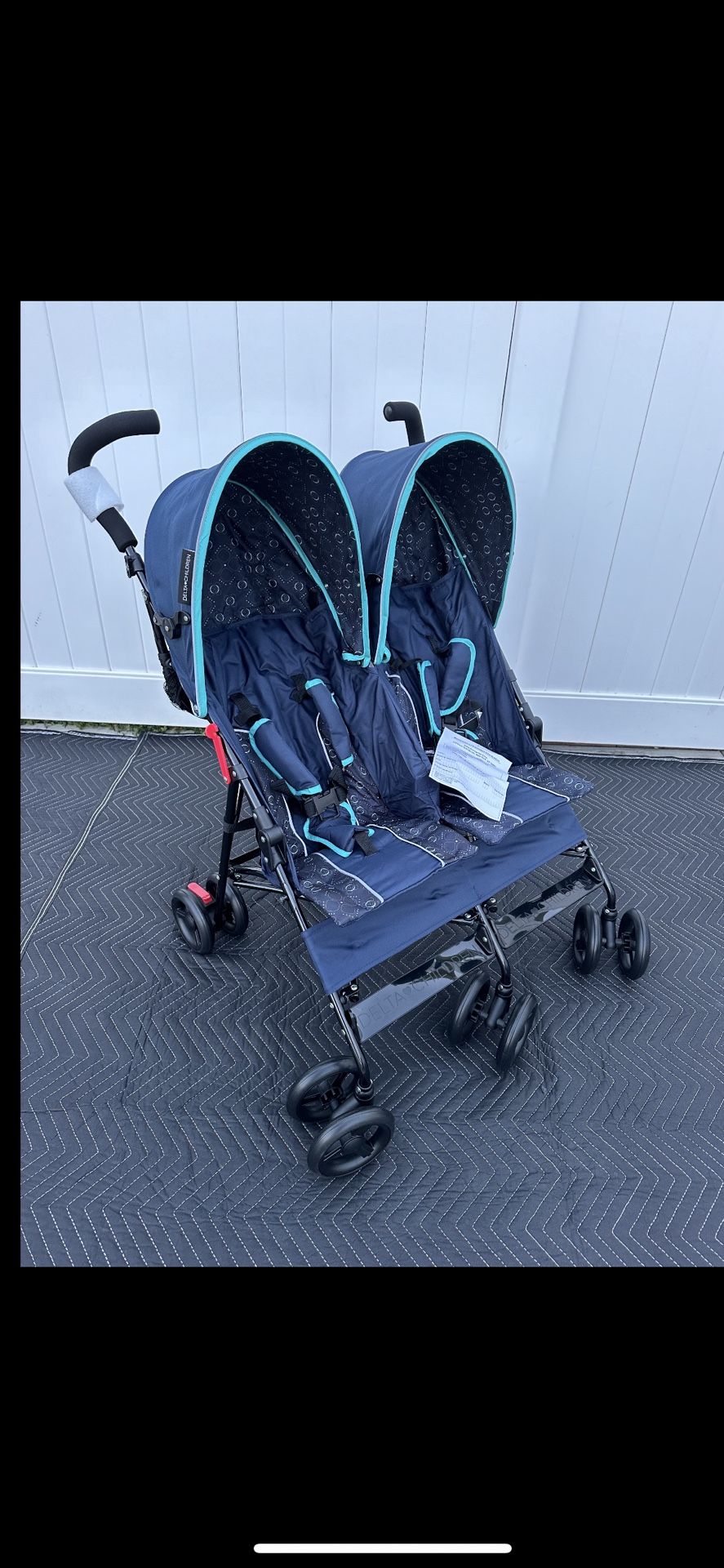 Stroller/ Double stroller/ side by side/ kids/ twins/ baby/ toddler/ travel/ New