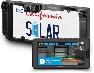 Type S Solar Powered Wireless Backup Camera, License Plate Frame #1215K R6