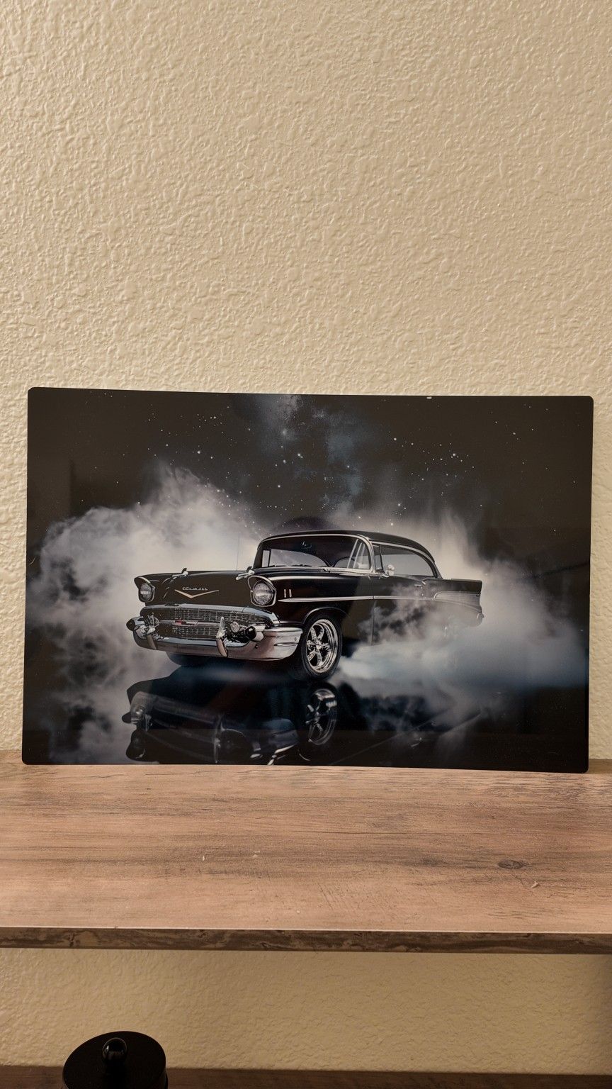 Chevy Belair 12x18 Inch Aluminum Protrait