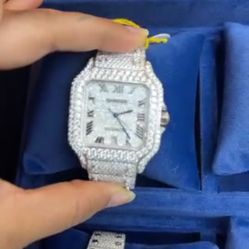 Cartier Moissanite Watch 