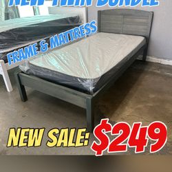 NEW TWIN BUNDLE (FRAME & MATTRESS)