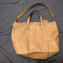 Tan Leather Coach Purse