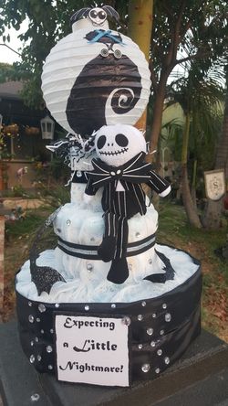 Jack skellington on sale diaper cake