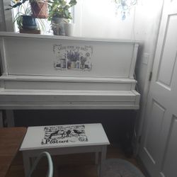 Piano, Bench, Book