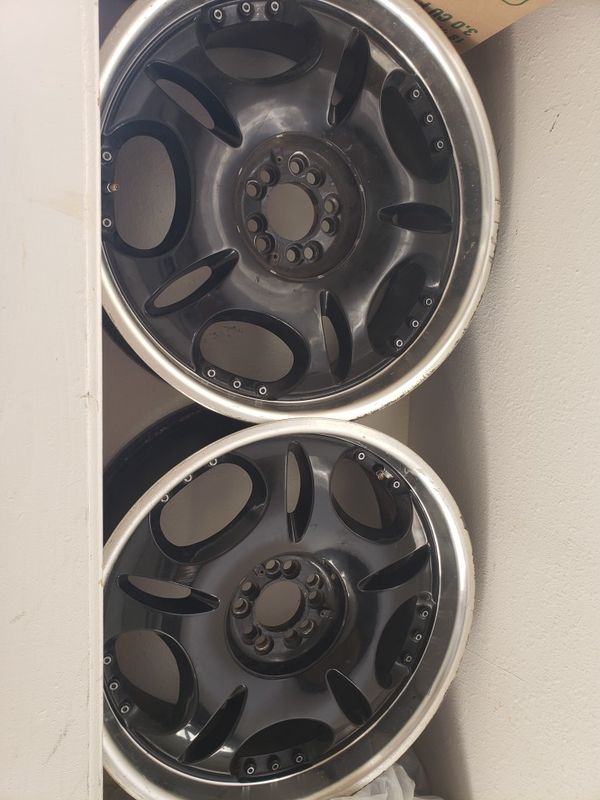 Stock Rims with black center piece). 20" universal rims for