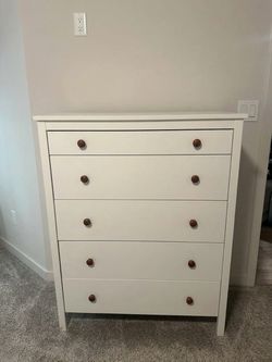 IKEA KILBERGET 5-drawer dresser, white, 29 7/8x40 1/8 "
