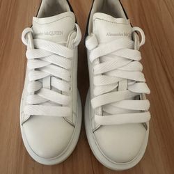Women’s Alexander McQueen White Oversized Sneakers Size 35