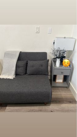 Gray Convertible Sofa Bed