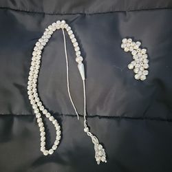 beautiful 99 bead Tasbih made from genuine 925 STERLING SILVER (one side at the top is broken)