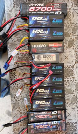 4s 3s and 2s lipo battery’s