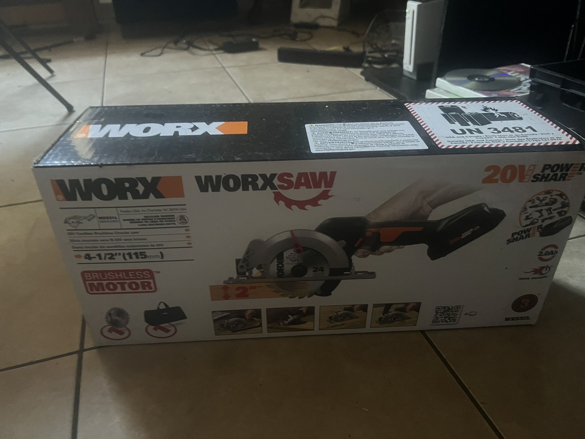 Work Saw Cordless Brushless Motor 