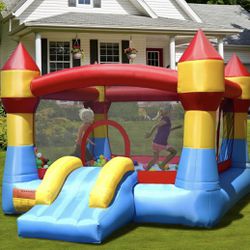 Kids Blow Up House With Air Pump