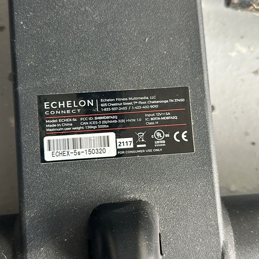 Echelon Connect 5S - Rarely Used