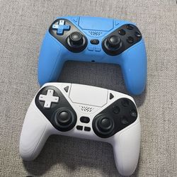 Dinosoo RGB Wireless Controller for PS5/PlayStation 5 PC, Bluetooth Controller with Turbo, Macro, Dynamic Vibration, 6-Axis Motion Control, 3.5mm Audi