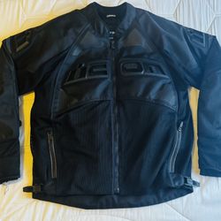 🏍️🏁Premium Icon Contra 2 Textile Jacket-Size “L”⏩🔥 