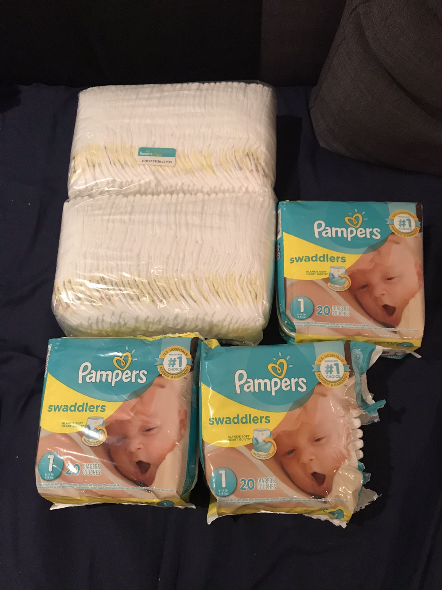 Pampers swaddlers size 1 (120 diapers)