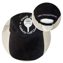 RARE DEREK JETER CELEBRITY GOLF CLASSIC / TURN 2 FOUNDATION, INC. GOLF CAP (BLACK / OSFM)!