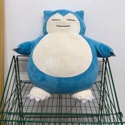 large Pokémon Snorlax plush toy.  It is an officially license Pokémon product. 