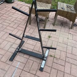 Weight plate rack 