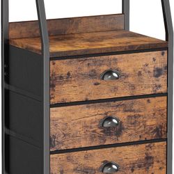 Table with 3 Storage Drawers, Nightstand (٩٦٧)رقم ج