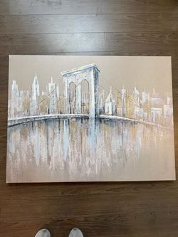 Wall Canvas Art City Bridge