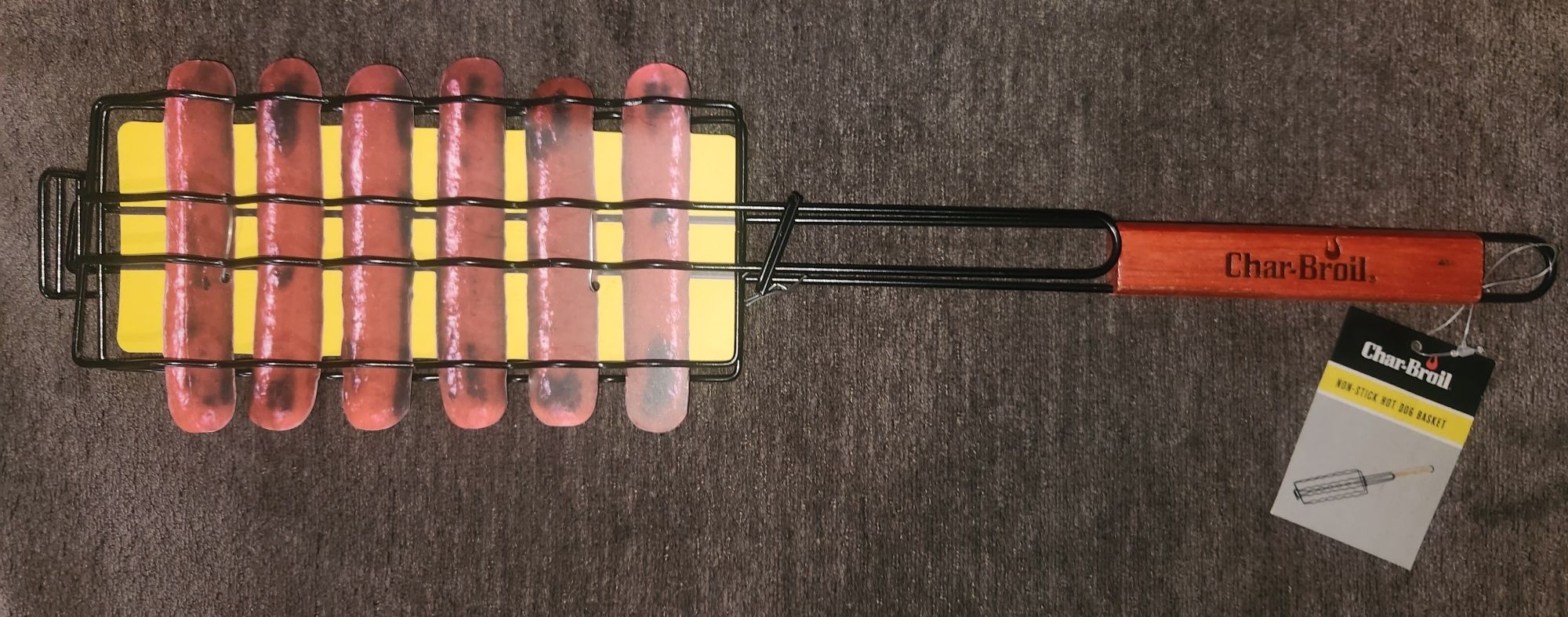 Char-broil non-stick Hot Dog Basket Grill BBQ