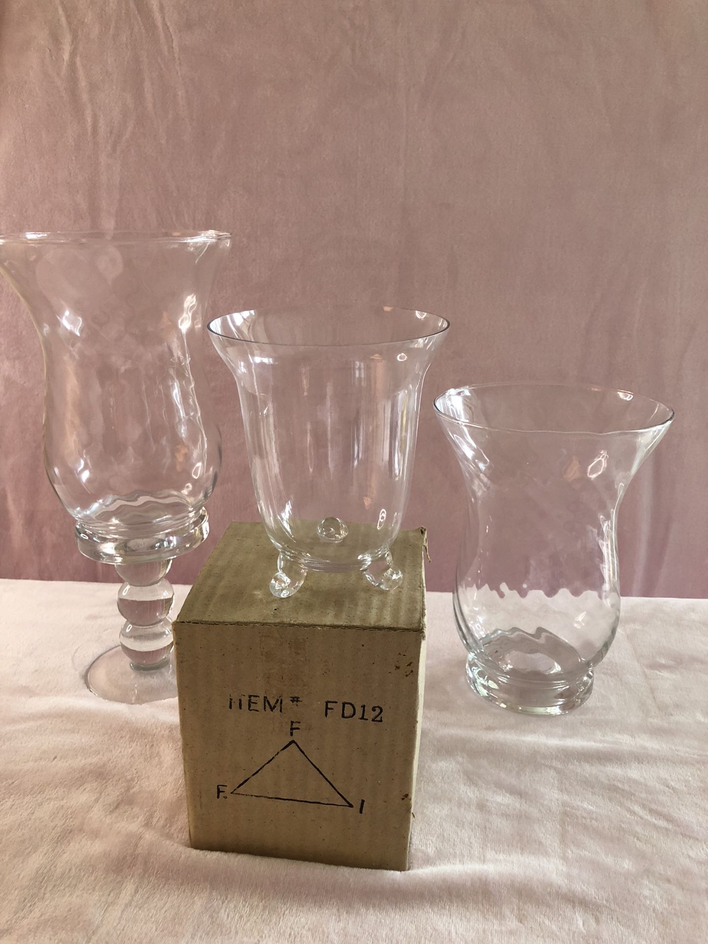 75 glass vases plus 4 taller vases