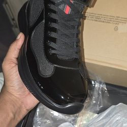 Prada America's Cup Bike High Top Sneaker