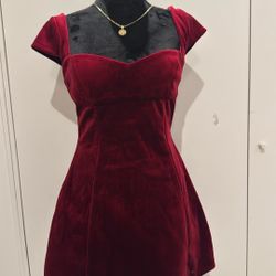 Dana Velvet A-line Dress Size Small Windsor