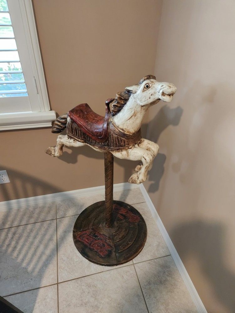 Vintage Coca-Cola carousel horse