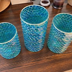 Mosiac Candle Holders