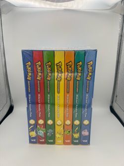 Sealed Pokemon Box Manga vol 1-7 great read! There is a tear