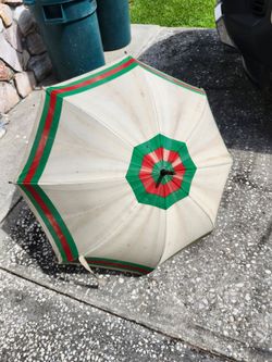 Vintage Wooden Cane Umbrella
