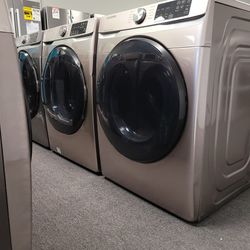 Washer And Dryer Front Load Set Champagne 