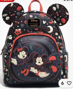 Loungefly Disney Mickey & Minnie Halloween Mini Backpack