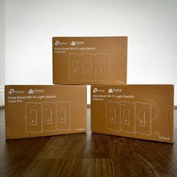 NEW TP-Link Kasa Smart Wi-Fi Light Switch HS200P3 Alexa Google 3-Pack