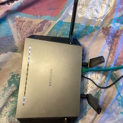 Used NETGEAR Nighthawk™ X4-AC2350 Smart WiFi Dual Band Gigabit Router With Power Supply And Ethernet Cable 