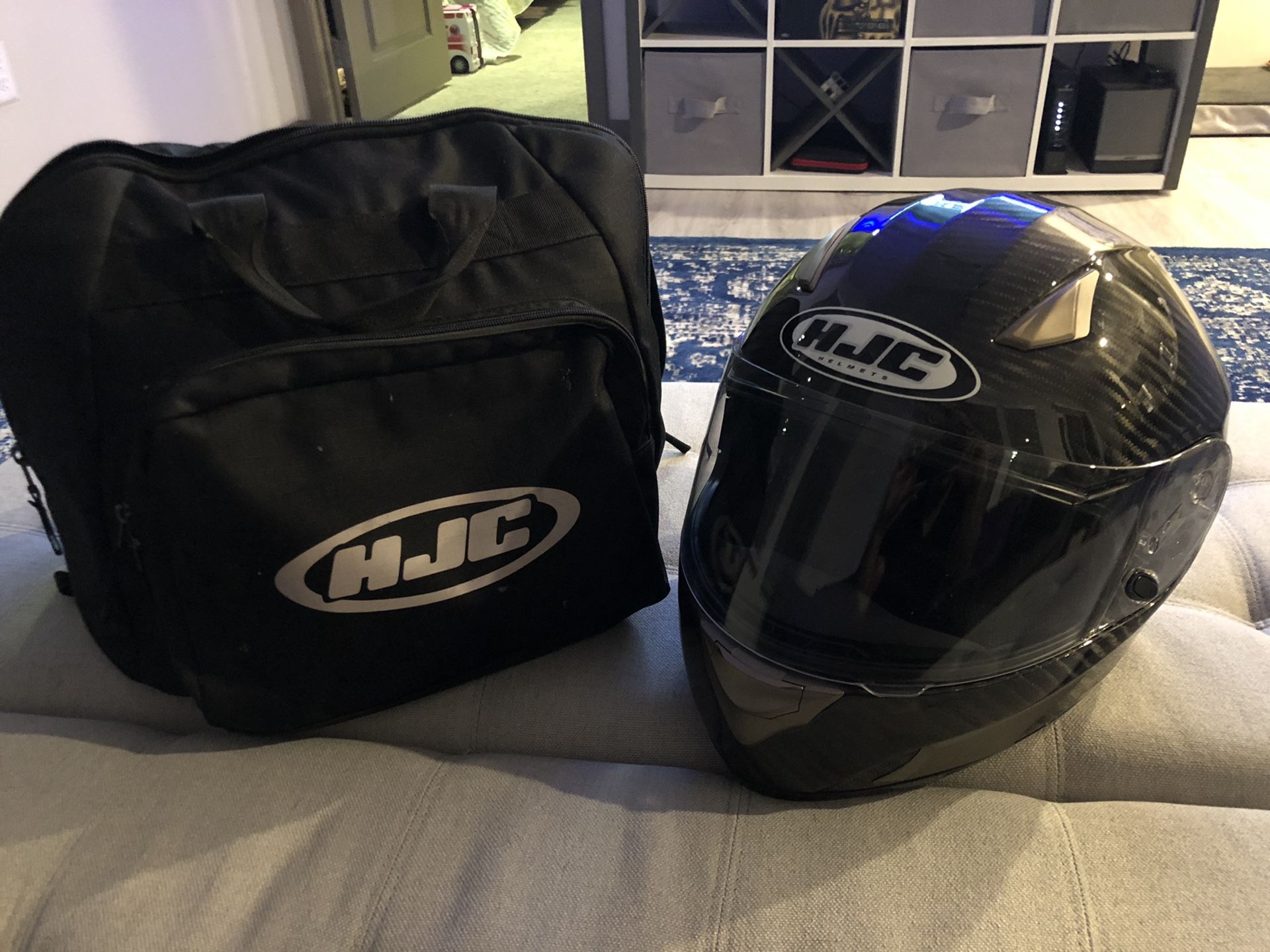New HJC AC-12 Carbon Fiber Motorcycle Helmet XL