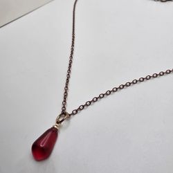 Pomegranate Seed Necklace 