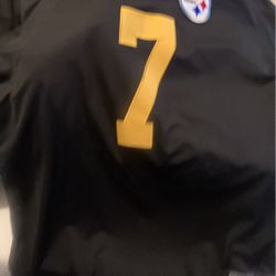 Pittsburgh Steelers Number Seven Jersey Nike Double Xl Extra Extra Large Double Stitching