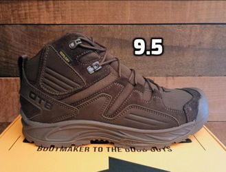New Men's OTB Waterproof Tactical Boots, Brown, 9.5